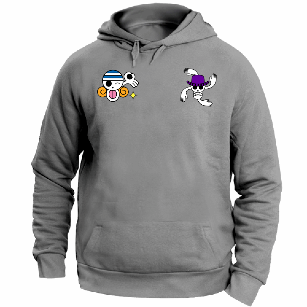 Otaku Hub Store heathergrey / XS Felpa Unisex con Cappuccio Felpa Unisex con Cappuccio Robin & Nami One Piece Anime, Abbigliamento anime, anime store, accessori anime, manga, manga store, abbigliamento manga accessori manga