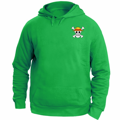 Otaku Hub Store kellygreen / XS Felpa Unisex con Cappuccio Felpa Unisex con Cappuccio Monkey D. Luffy One Piece Anime, Abbigliamento anime, anime store, accessori anime, manga, manga store, abbigliamento manga accessori manga