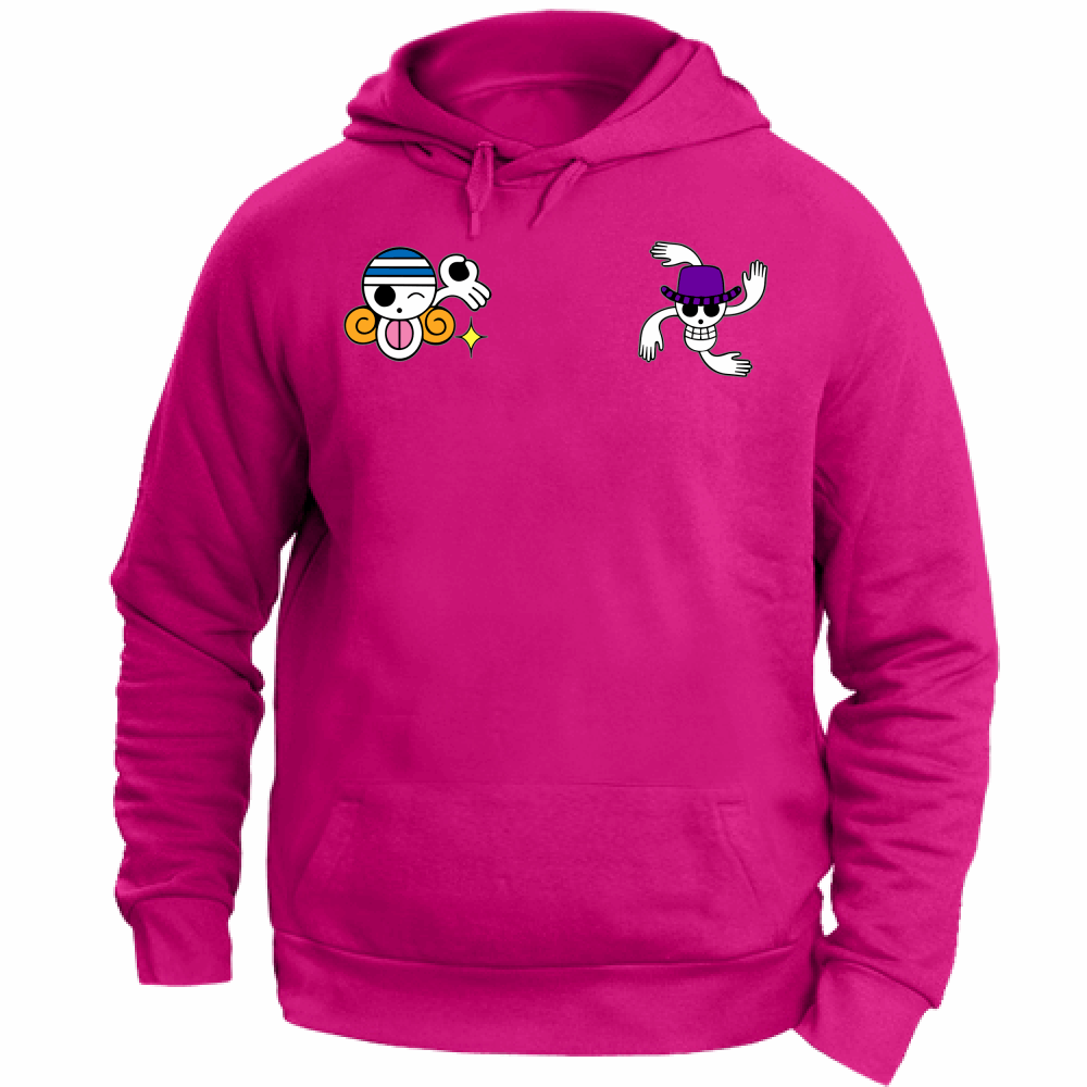 Otaku Hub Store fuchsia / XS Felpa Unisex con Cappuccio Felpa Unisex con Cappuccio Robin & Nami One Piece Anime, Abbigliamento anime, anime store, accessori anime, manga, manga store, abbigliamento manga accessori manga