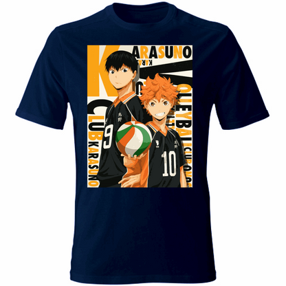 Otaku Hub Store navy / S T-Shirt Unisex T-Shirt Unisex Hinata & Kageyama Haikyu Anime, Abbigliamento anime, anime store, accessori anime, manga, manga store, abbigliamento manga accessori manga