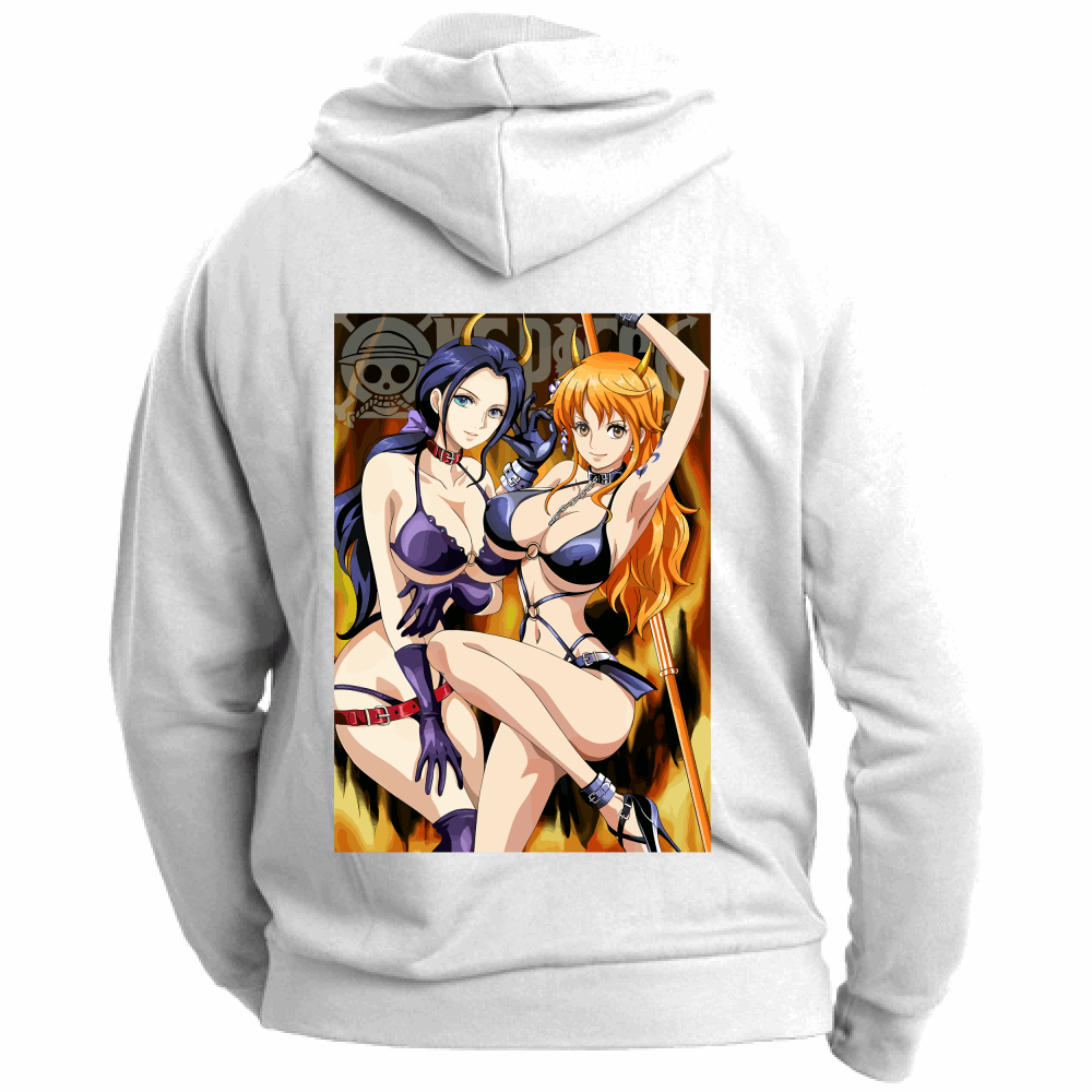 Otaku Hub Store Felpa Unisex con Cappuccio Felpa Unisex con Cappuccio Robin & Nami One Piece Anime, Abbigliamento anime, anime store, accessori anime, manga, manga store, abbigliamento manga accessori manga