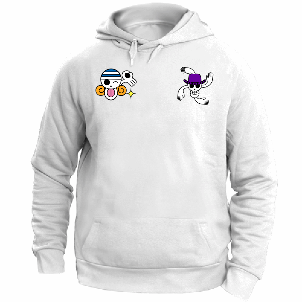 Otaku Hub Store white / XS Felpa Unisex con Cappuccio Felpa Unisex con Cappuccio Robin & Nami One Piece Anime, Abbigliamento anime, anime store, accessori anime, manga, manga store, abbigliamento manga accessori manga