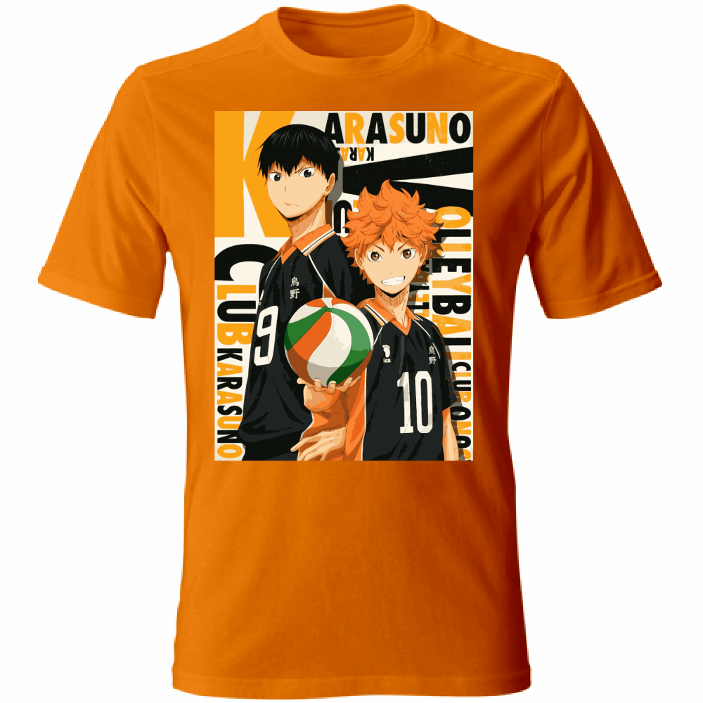 Otaku Hub Store orange / S T-Shirt Unisex T-Shirt Unisex Hinata & Kageyama Haikyu Anime, Abbigliamento anime, anime store, accessori anime, manga, manga store, abbigliamento manga accessori manga