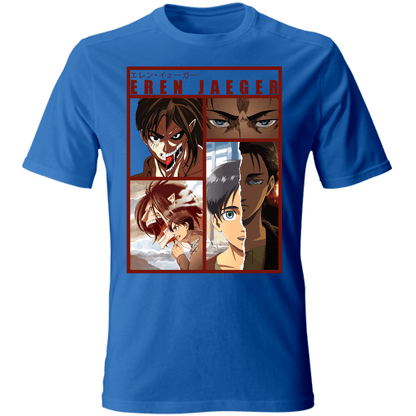 Otaku Hub Store blueroyal / S T-Shirt Unisex T-Shirt Unisex T-shirt Eren Jaeger Anime, Abbigliamento anime, anime store, accessori anime, manga, manga store, abbigliamento manga accessori manga