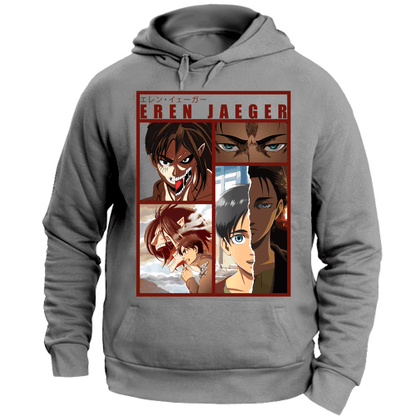 Otaku Hub Store heathergrey / XS Felpa Unisex con Cappuccio Felpa Unisex con Cappuccio Felpa Unisex Eren Jaeger Attack of Titan Anime, Abbigliamento anime, anime store, accessori anime, manga, manga store, abbigliamento manga accessori manga