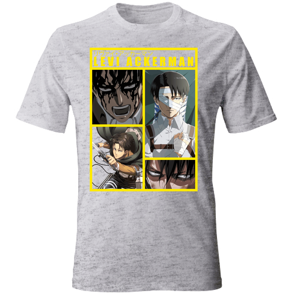 Otaku Hub Store greymarble / S T-Shirt Unisex T-Shirt Unisex Levi Ackerman Attack of Titan Anime, Abbigliamento anime, anime store, accessori anime, manga, manga store, abbigliamento manga accessori manga