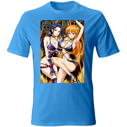 Otaku Hub Store lightblue / S T-Shirt Unisex T-Shirt Unisex Robin & Nami One Piece Anime, Abbigliamento anime, anime store, accessori anime, manga, manga store, abbigliamento manga accessori manga