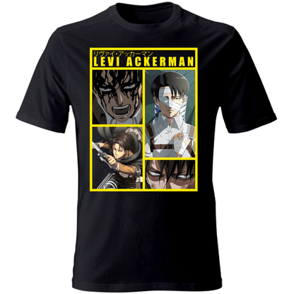 Otaku Hub Store black / S T-Shirt Unisex T-Shirt Unisex Levi Ackerman Attack of Titan Anime, Abbigliamento anime, anime store, accessori anime, manga, manga store, abbigliamento manga accessori manga