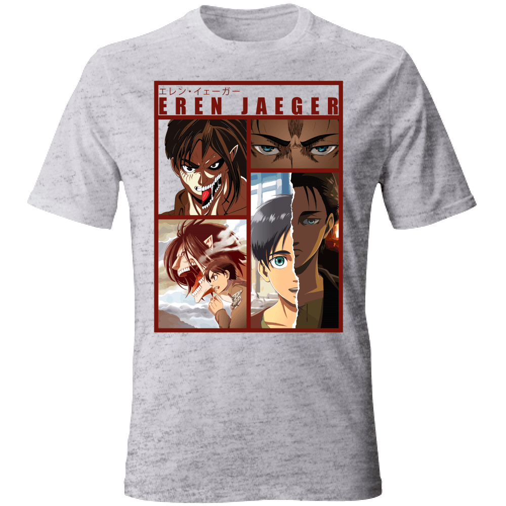 Otaku Hub Store greymarble / S T-Shirt Unisex T-Shirt Unisex T-shirt Eren Jaeger Anime, Abbigliamento anime, anime store, accessori anime, manga, manga store, abbigliamento manga accessori manga