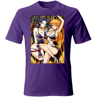 Otaku Hub Store deepberry / S T-Shirt Unisex T-Shirt Unisex Robin & Nami One Piece Anime, Abbigliamento anime, anime store, accessori anime, manga, manga store, abbigliamento manga accessori manga