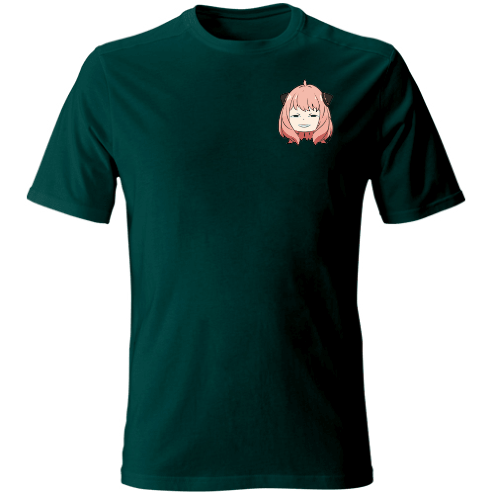 Otaku Hub Store bottlegreen / S T-Shirt Unisex T-Shirt Unisex Anya Spy x Family Anime, Abbigliamento anime, anime store, accessori anime, manga, manga store, abbigliamento manga accessori manga