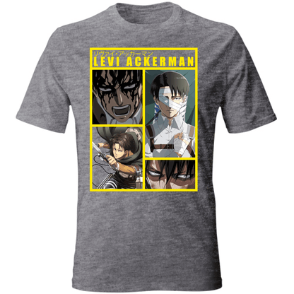 Otaku Hub Store heathergrey / S T-Shirt Unisex T-Shirt Unisex Levi Ackerman Attack of Titan Anime, Abbigliamento anime, anime store, accessori anime, manga, manga store, abbigliamento manga accessori manga