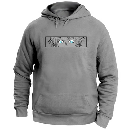 Otaku Hub Store heathergrey / XS Felpa Unisex con Cappuccio Felpa Unisex con Cappuccio Gojo Jujutsu Kaisen Anime, Abbigliamento anime, anime store, accessori anime, manga, manga store, abbigliamento manga accessori manga