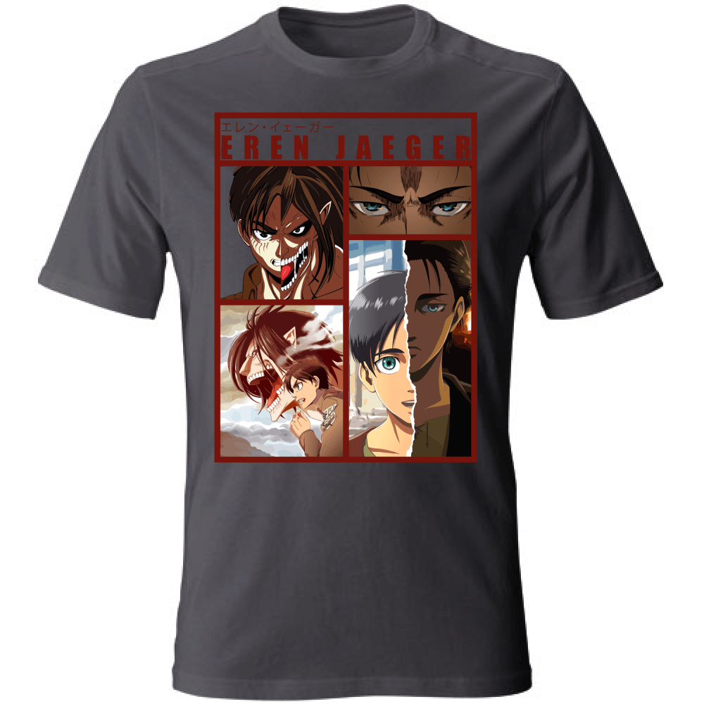 Otaku Hub Store darkgrey / S T-Shirt Unisex T-Shirt Unisex T-shirt Eren Jaeger Anime, Abbigliamento anime, anime store, accessori anime, manga, manga store, abbigliamento manga accessori manga