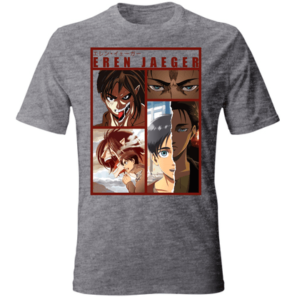 Otaku Hub Store heathergrey / S T-Shirt Unisex T-Shirt Unisex T-shirt Eren Jaeger Anime, Abbigliamento anime, anime store, accessori anime, manga, manga store, abbigliamento manga accessori manga