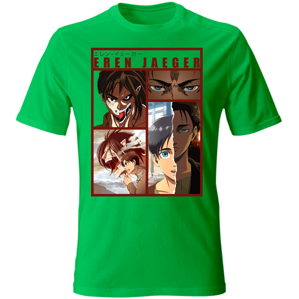 Otaku Hub Store kiwigreen / S T-Shirt Unisex T-Shirt Unisex T-shirt Eren Jaeger Anime, Abbigliamento anime, anime store, accessori anime, manga, manga store, abbigliamento manga accessori manga