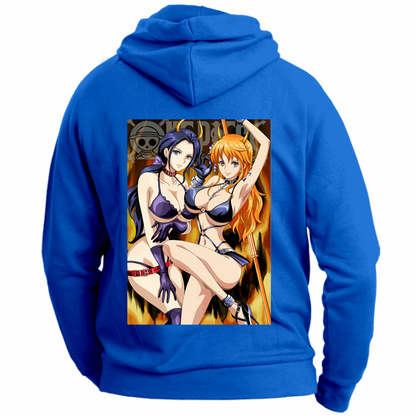 Otaku Hub Store Felpa Unisex con Cappuccio Felpa Unisex con Cappuccio Robin & Nami One Piece Anime, Abbigliamento anime, anime store, accessori anime, manga, manga store, abbigliamento manga accessori manga