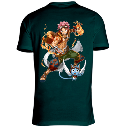 Otaku Hub Store T-Shirt Unisex T-Shirt Unisex Natsu & Happy Fairy Tail Anime, Abbigliamento anime, anime store, accessori anime, manga, manga store, abbigliamento manga accessori manga