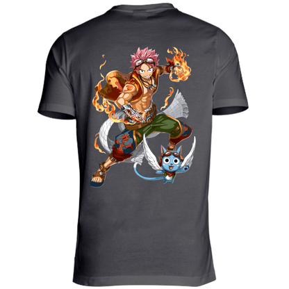 Otaku Hub Store T-Shirt Unisex T-Shirt Unisex Natsu & Happy Fairy Tail Anime, Abbigliamento anime, anime store, accessori anime, manga, manga store, abbigliamento manga accessori manga