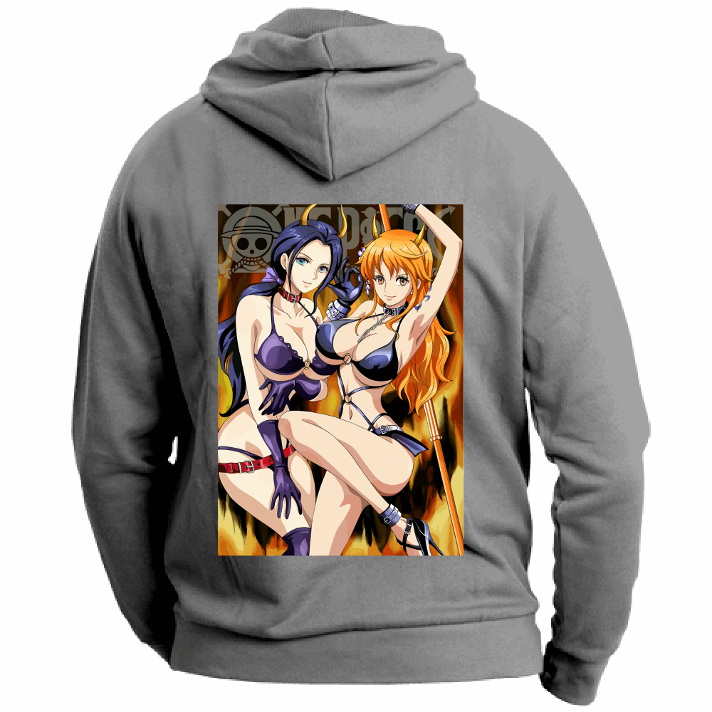 Otaku Hub Store Felpa Unisex con Cappuccio Felpa Unisex con Cappuccio Robin & Nami One Piece Anime, Abbigliamento anime, anime store, accessori anime, manga, manga store, abbigliamento manga accessori manga