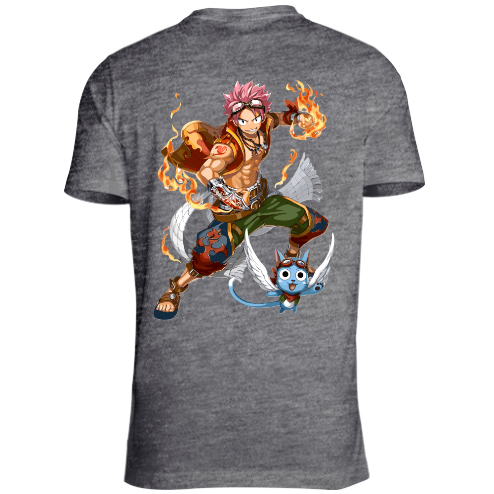 Otaku Hub Store T-Shirt Unisex T-Shirt Unisex Natsu & Happy Fairy Tail Anime, Abbigliamento anime, anime store, accessori anime, manga, manga store, abbigliamento manga accessori manga