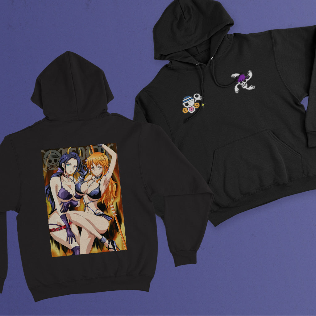 Otaku Hub Store Felpa Unisex con Cappuccio Felpa Unisex con Cappuccio Robin & Nami One Piece Anime, Abbigliamento anime, anime store, accessori anime, manga, manga store, abbigliamento manga accessori manga