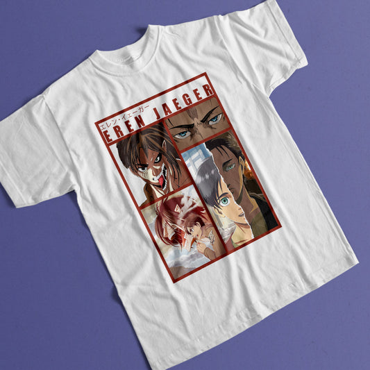 Otaku Hub Store T-Shirt Unisex T-Shirt Unisex T-shirt Eren Jaeger Anime, Abbigliamento anime, anime store, accessori anime, manga, manga store, abbigliamento manga accessori manga