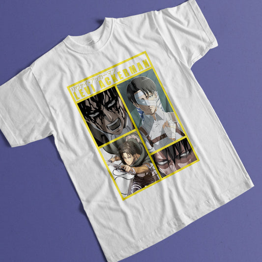 Otaku Hub Store T-Shirt Unisex T-Shirt Unisex Levi Ackerman Attack of Titan Anime, Abbigliamento anime, anime store, accessori anime, manga, manga store, abbigliamento manga accessori manga