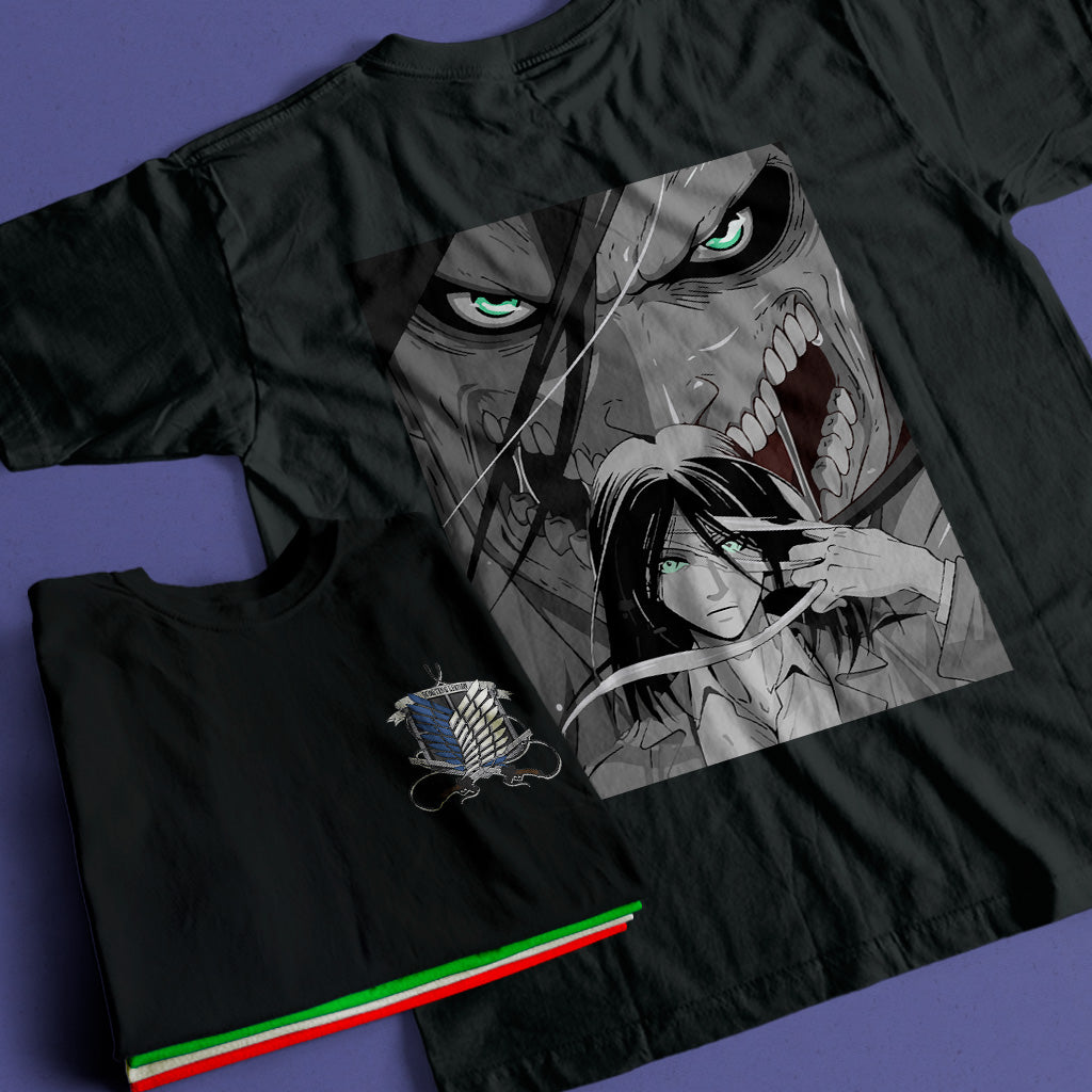 Otaku Hub Store T-Shirt Unisex T-Shirt Unisex Unisex Eren Jaeger Attack of Titan Anime, Abbigliamento anime, anime store, accessori anime, manga, manga store, abbigliamento manga accessori manga