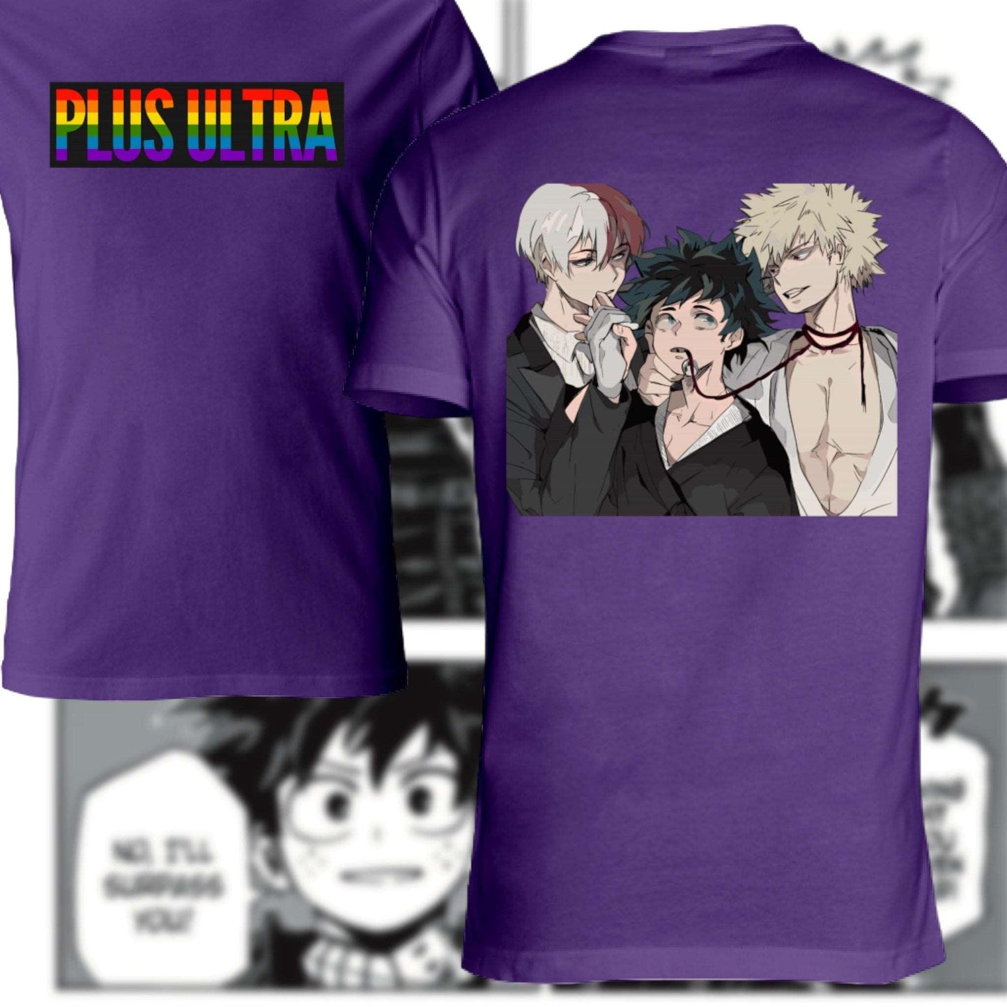 Otaku Hub Store T-Shirt Unisex T-Shirt Unisex Deku Kacchan Todoroki My Hero Academia Anime, Abbigliamento anime, anime store, accessori anime, manga, manga store, abbigliamento manga accessori manga