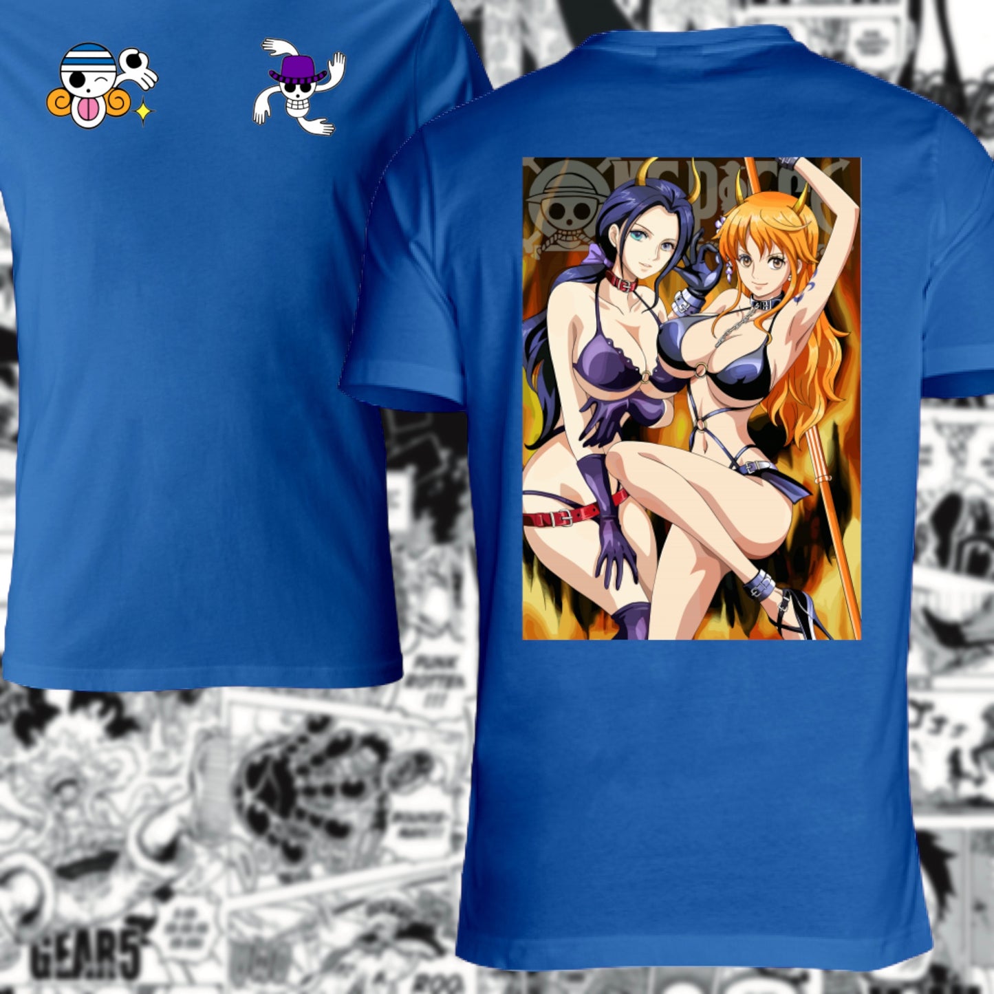 Otaku Hub Store T-Shirt Unisex T-Shirt Unisex Robin & Nami One Piece Anime, Abbigliamento anime, anime store, accessori anime, manga, manga store, abbigliamento manga accessori manga