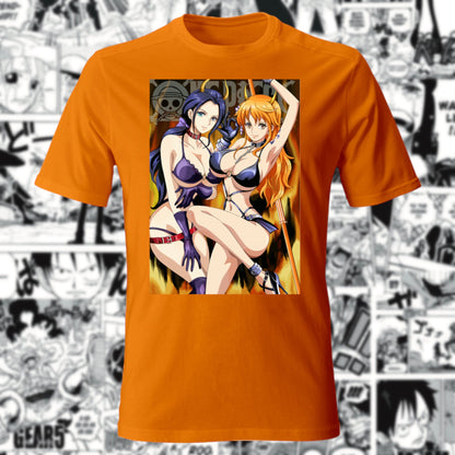 Otaku Hub Store T-Shirt Unisex T-Shirt Unisex Robin & Nami One Piece Anime, Abbigliamento anime, anime store, accessori anime, manga, manga store, abbigliamento manga accessori manga