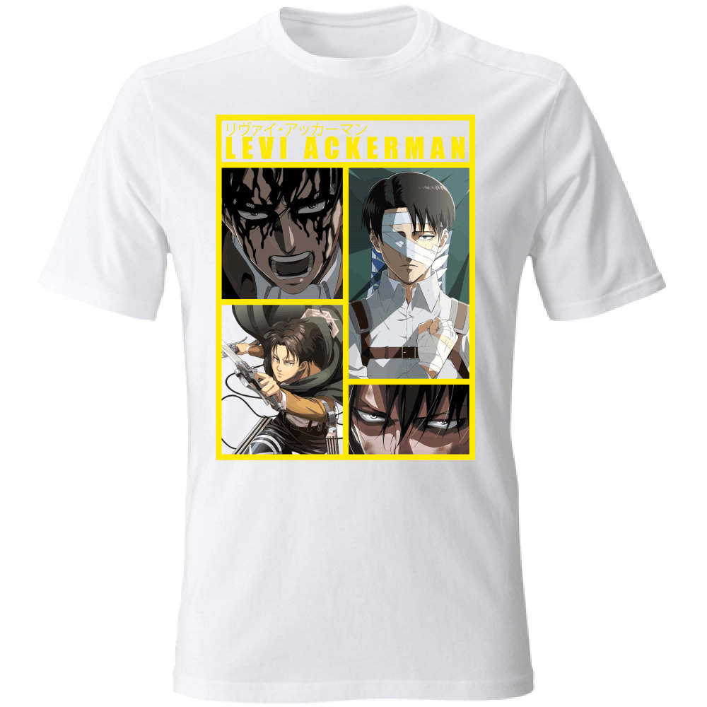 Otaku Hub Store T-Shirt Unisex T-Shirt Unisex Levi Ackerman Attack of Titan Anime, Abbigliamento anime, anime store, accessori anime, manga, manga store, abbigliamento manga accessori manga