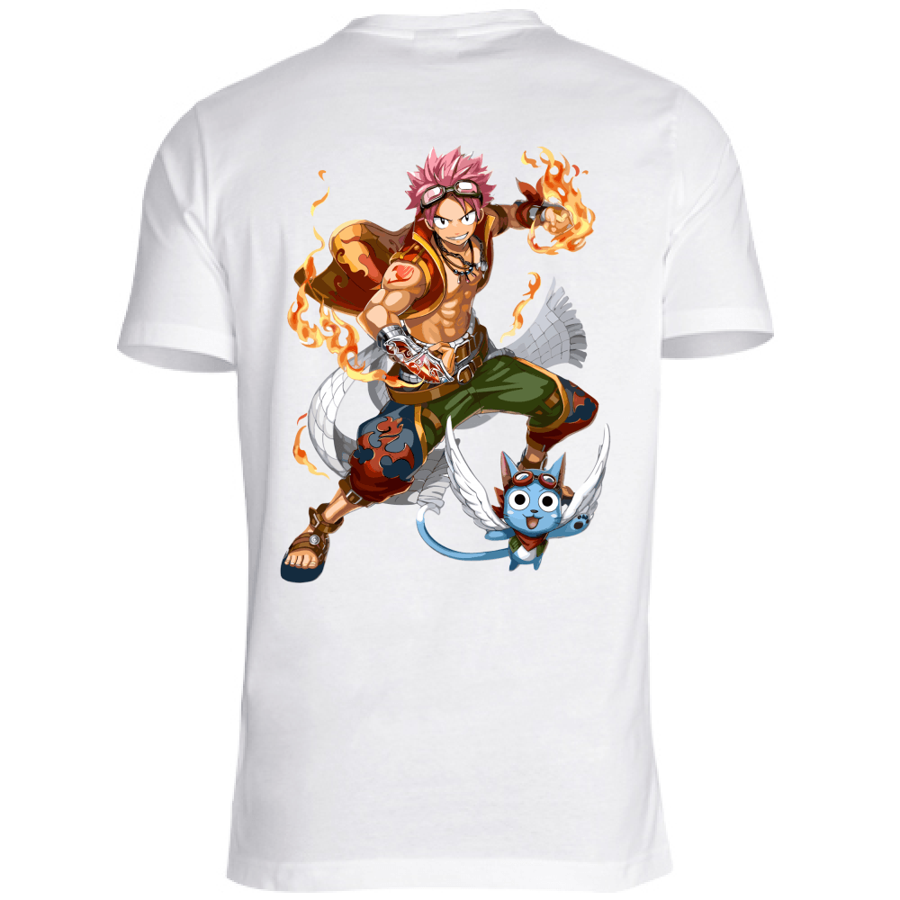 Otaku Hub Store T-Shirt Unisex T-Shirt Unisex Natsu & Happy Fairy Tail Anime, Abbigliamento anime, anime store, accessori anime, manga, manga store, abbigliamento manga accessori manga