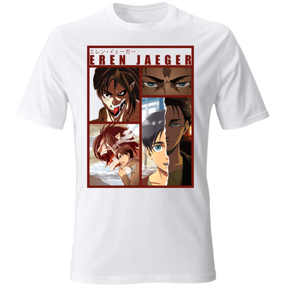 Otaku Hub Store T-Shirt Unisex T-Shirt Unisex T-shirt Eren Jaeger Anime, Abbigliamento anime, anime store, accessori anime, manga, manga store, abbigliamento manga accessori manga